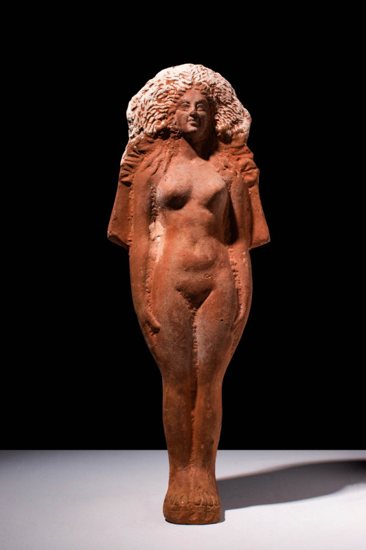 GRAECO-EGYPTIAN TERRACOTTA FIGURE OF ISIS-APHRODITE

 Ca. 100 BC - AD 100 A Gr...