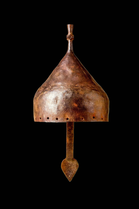 OTTOMAN IRON CONICAL HELMET

 Ca. AD 1450 - 1550 An Ottoman iron helmet in the...