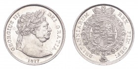 GREAT BRITAIN. George III, 1760-1820. Half-Crown, 1817, London, 14.14 g. S-3788. 
Choice uncirculated.