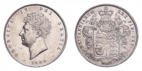 GREAT BRITAIN. George IV, 1820-30. Halfcrown, 1826, London, 14.14 g. S-3809; KM-695. 
Bare head of George IV left, legend around, date below. Legend r...