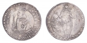 SWEDEN. Gustav II Adolf, 1611-32. Riksdaler, 1617, Stockholm, 31.32 g. Ahlstrom 25; Tingstrom 7; Antell 475; Davenport 4516; KM 69. 
About very fine.