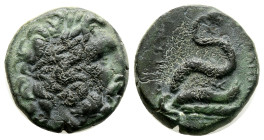 greek coins AE Bronze 6,5 g. 18,8 mm.