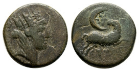 greek coins AE Bronze 3,9 g. 17,2 mm.