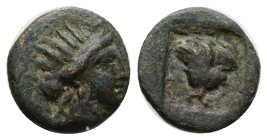 greek coins AE Bronze 1,5 g. 13 mm.