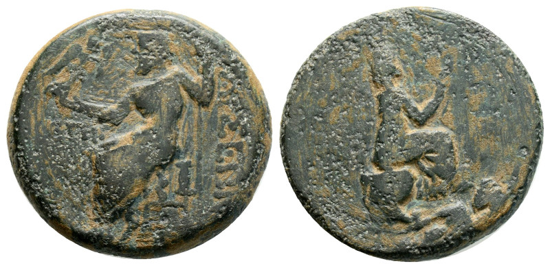 greek coins AE Bronze 15,4 g. 26,9 mm.
