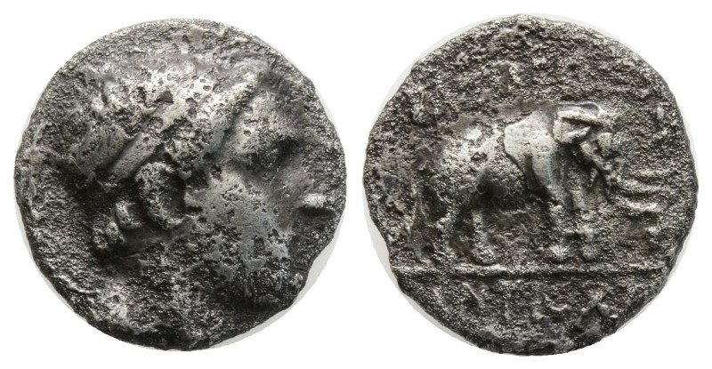 greek coins Silver Drachm 3,6 g. 16 mm.