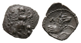 greek coins Silver Obol 0,40 g. 10,4 mm.