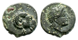 greek coins AE Bronze 0,89 g. 10,3 mm.