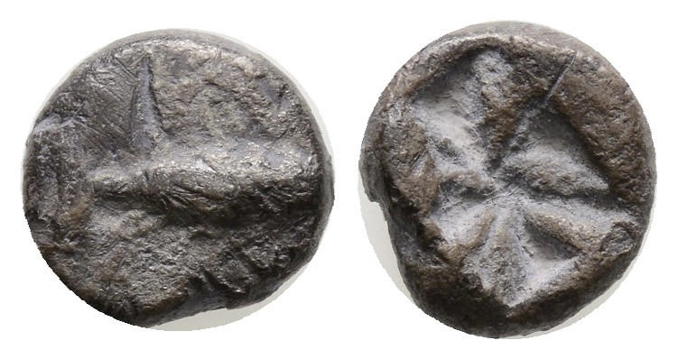 greek coins Silver Diobol 1,2 g. 9,7 mm.