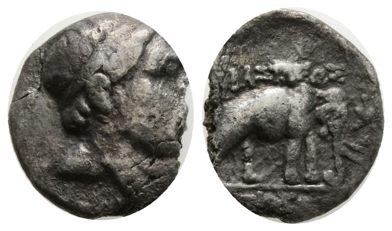 greek coins Silver Drachm. 3,6 g. 17,7 mm.