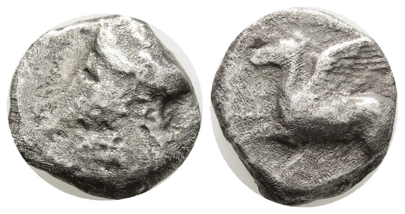 greek coins Silver Didrachm, 7,4 g. 17,7 mm.