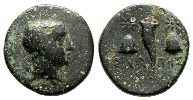 greek coins AE Bronze 4,1 g. 18,3 mm.