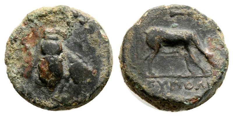 greek coins AE Bronze 5,6 g. 17,1 mm.