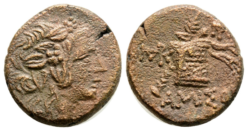 greek coins AE Bronze 8 g. 20,4 mm.