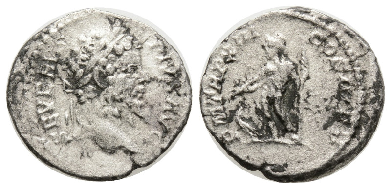 Roman Coins Silver Drachm. 3,6 g. 19,5 mm.