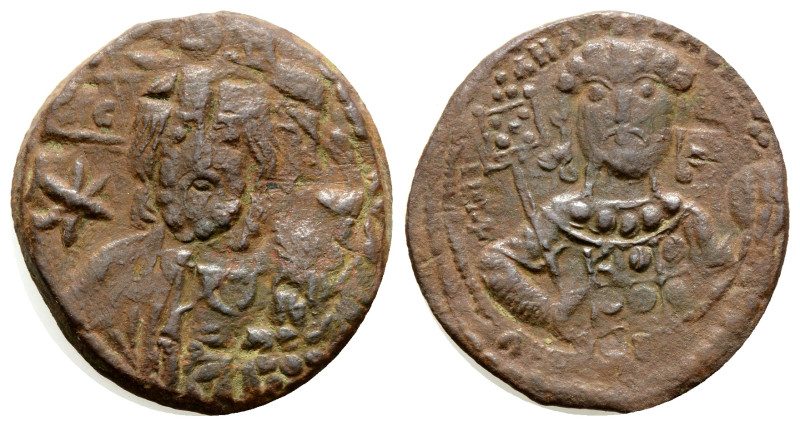 Byzantine Coins AE Bronze. 5,6 g. 23,5 mm.