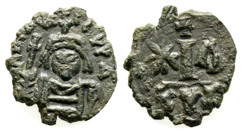 Byzantine Coins AE Bronze. 1,7 g. 16,5 mm.