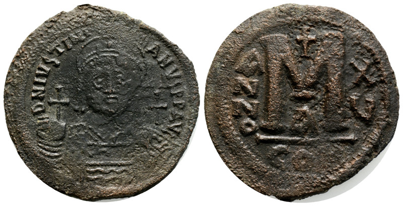 Byzantine Coins AE Bronze. 20,8 g. 37,7 mm.