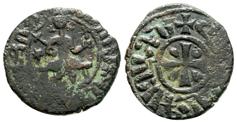 Medieval, World and Islamic coins, AE Bronze 5,2 g. 24,6 mm.