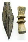Ancient bronze figure, 2 pieces