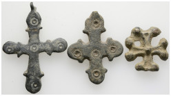 Ancient bronze figure, 3 pieces