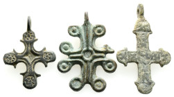 Ancient bronze figure, 3 pieces