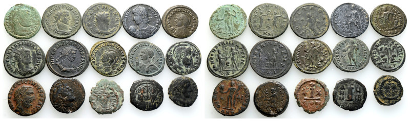 Ancient Bronze Coins..15 Pieces .. Sold As Seen.No Returns.