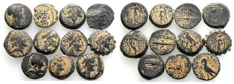 Ancient Bronze Coins..14 Pieces .. Sold As Seen.No Returns.(Repatinated)