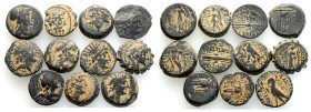 Ancient Bronze Coins..14 Pieces .. Sold As Seen.No Returns.(Repatinated)