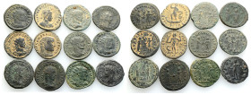 Ancient Bronze Coins..12 Pieces .. Sold As Seen.No Returns.