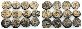 Ancient Bronze Coins..12 Pieces .. Sold As Seen.No Returns.(Repatinated)