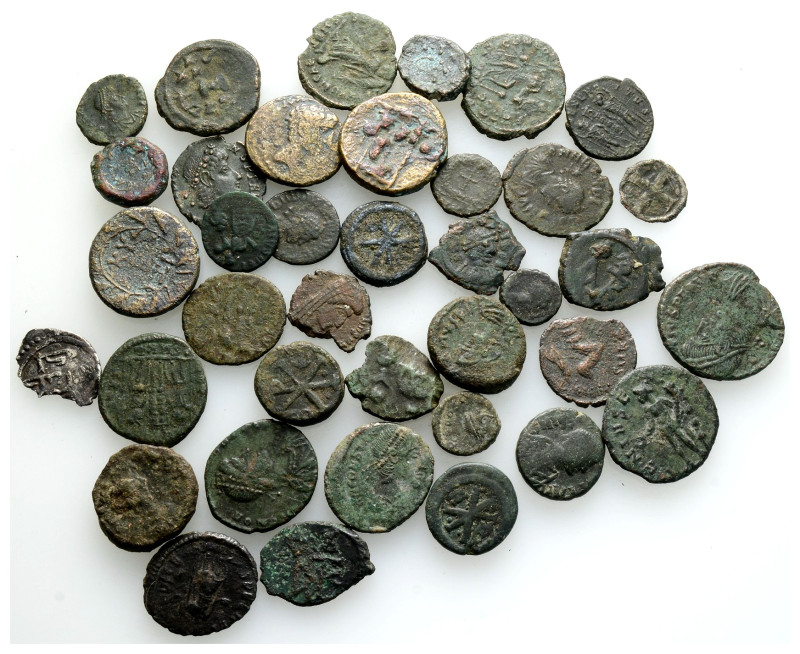 Ancient Bronze Coins.. Pieces ..38 Sold As Seen.No Returns.