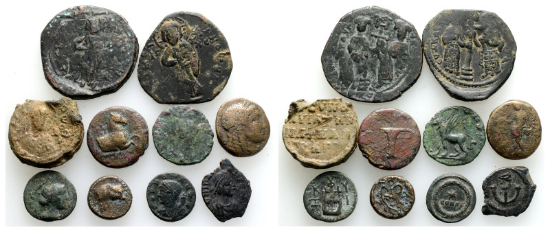 Ancient Bronze Coins.. Pieces ..10 Sold As Seen.No Returns.