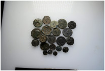 Ancient Bronze Coins.. Pieces ..21 Sold As Seen.No Returns.