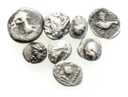 Ancient Bronze Coins.. Pieces ..8 Sold As Seen.No Returns.