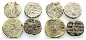 Ancient Bronze Coins.. Pieces ..4 Sold As Seen.No Returns.