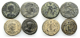 Ancient Bronze Coins..4 Pieces .. Sold As Seen.No Returns.