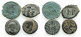 Ancient Bronze Coins..4 Pieces .. Sold As Seen.No Returns.