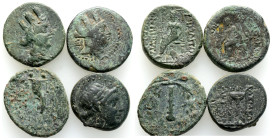Ancient Bronze Coins..4 Pieces .. Sold As Seen.No Returns.