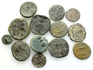Ancient Bronze Coins..13 Pieces .. Sold As Seen.No Returns.