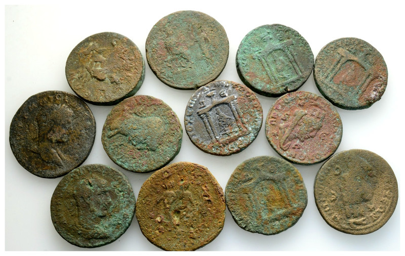 Ancient Bronze Coins..12 Pieces .. Sold As Seen.No Returns.