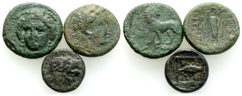 Ancient Bronze Coins..3 Pieces .. Sold As Seen.No Returns.