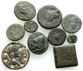 Ancient Bronze Coins..10 Pieces .. Sold As Seen.No Returns.
