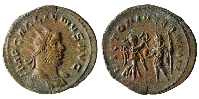 Gallienus. (256-257 AD) BI Antoninian. Antioch. Obv: IMP GALLIENVS AVG. cuirasse...