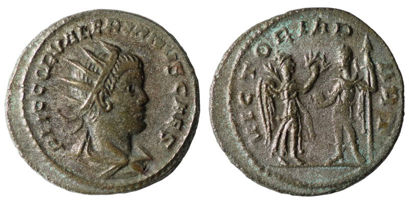 Valerian II. (256-258 AD) BI Antoninianus. Antioch. 22mm, 3,91g