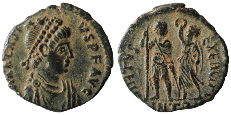 Arcadius. (383-408 AD). Æ Follis. Antioch. 17mm, 1,96g