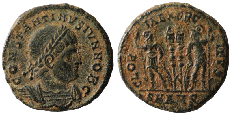 Constantinus II. (337-361 AD). Æ Follis. Antioch. 18mm, 2,64g