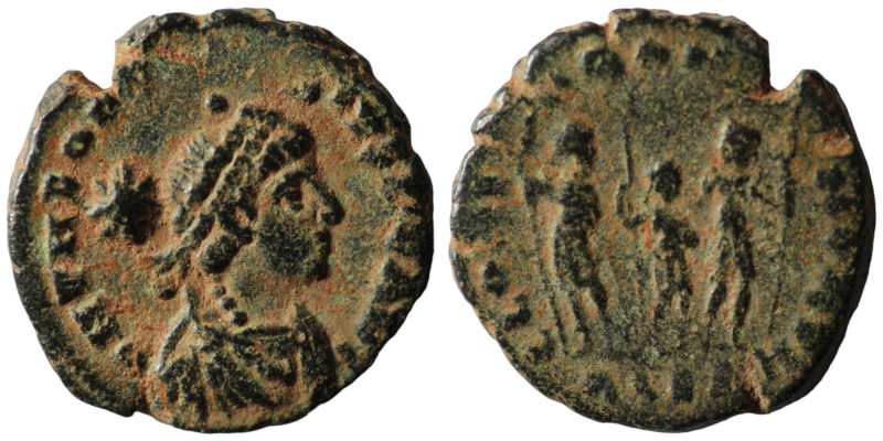 Theodosius II. (402-450 AD). Æ Follis. Alexandria. 14mm, 1,70g