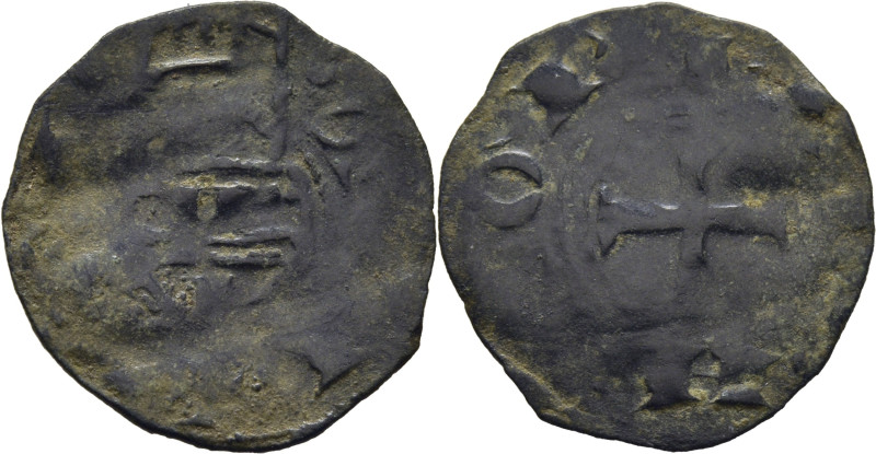 ALFONSO VII (1135-1147). Toledo. Dinero. Vellón. Leyenda: T…L…y…A…OR. MOMECA 14....