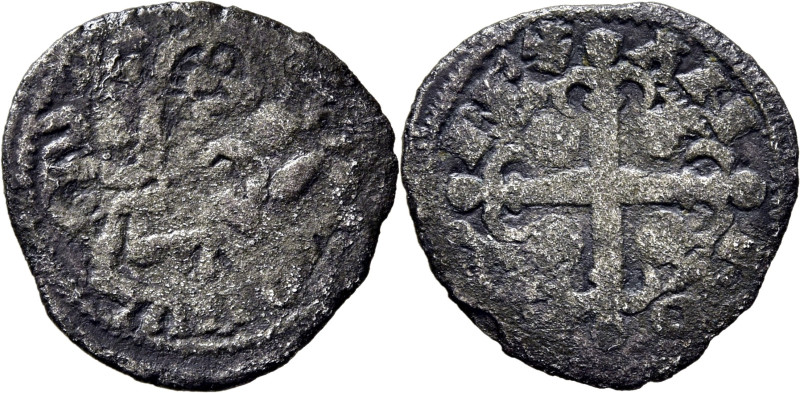 ALFONSO IX (1188-1230). León. Óbolo o meaja. Vellón. ANFO…REX. Aparentemente, si...